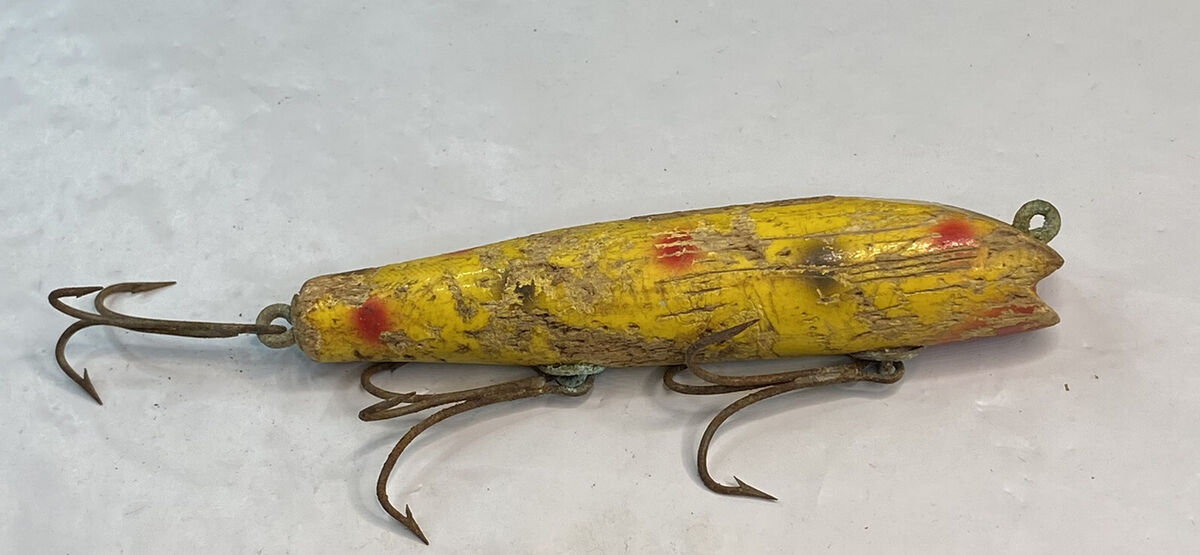Antique 1920s Fishing Lure Creek Chub Darter Multi Color Antique 1920s Fishing Lure Creek Chub Darter Multi Color