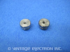 (2) NEW Nickel Plated Solid Brass KNURLED THUMB NUTS: 4-40 (0.375" D X 0.250" H)