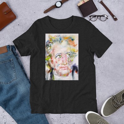 UNISEX t-shirt - GOETHE watercolor portrait - tshirt cloth dress shirt Wolfgang
