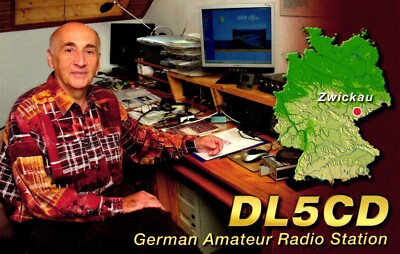 Zwickau Germany DL5CD QSL Radio Postcard