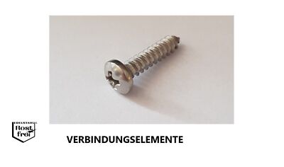Blechschrauben Linsenkopf Kreuzschlitz DIN 7981 H EDELSTAHL A2