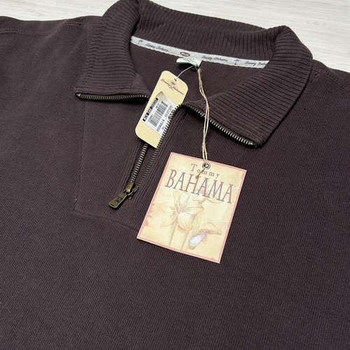 NEW Tommy Bahama 1/4 Zip Pullover Sweater Size YOUTH XL (16) Java Brown Older - Picture 3 of 12