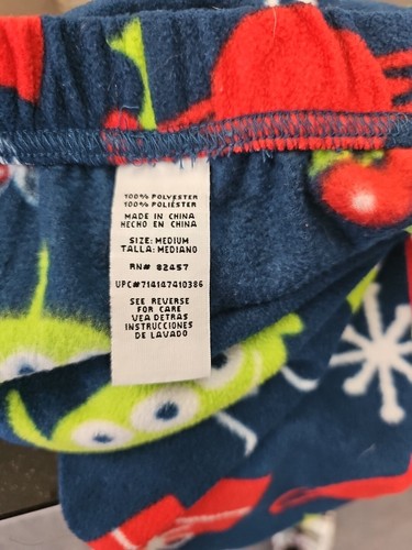 Adult Size Medium Christmas Toy Story 4 Pajamas "Joy To The World" Buzz Woody - Picture 9 of 10
