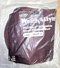 Welch Allyn FlexiPort REUSE-12-2BV Adult BP Cuff, bulb, dual tubing