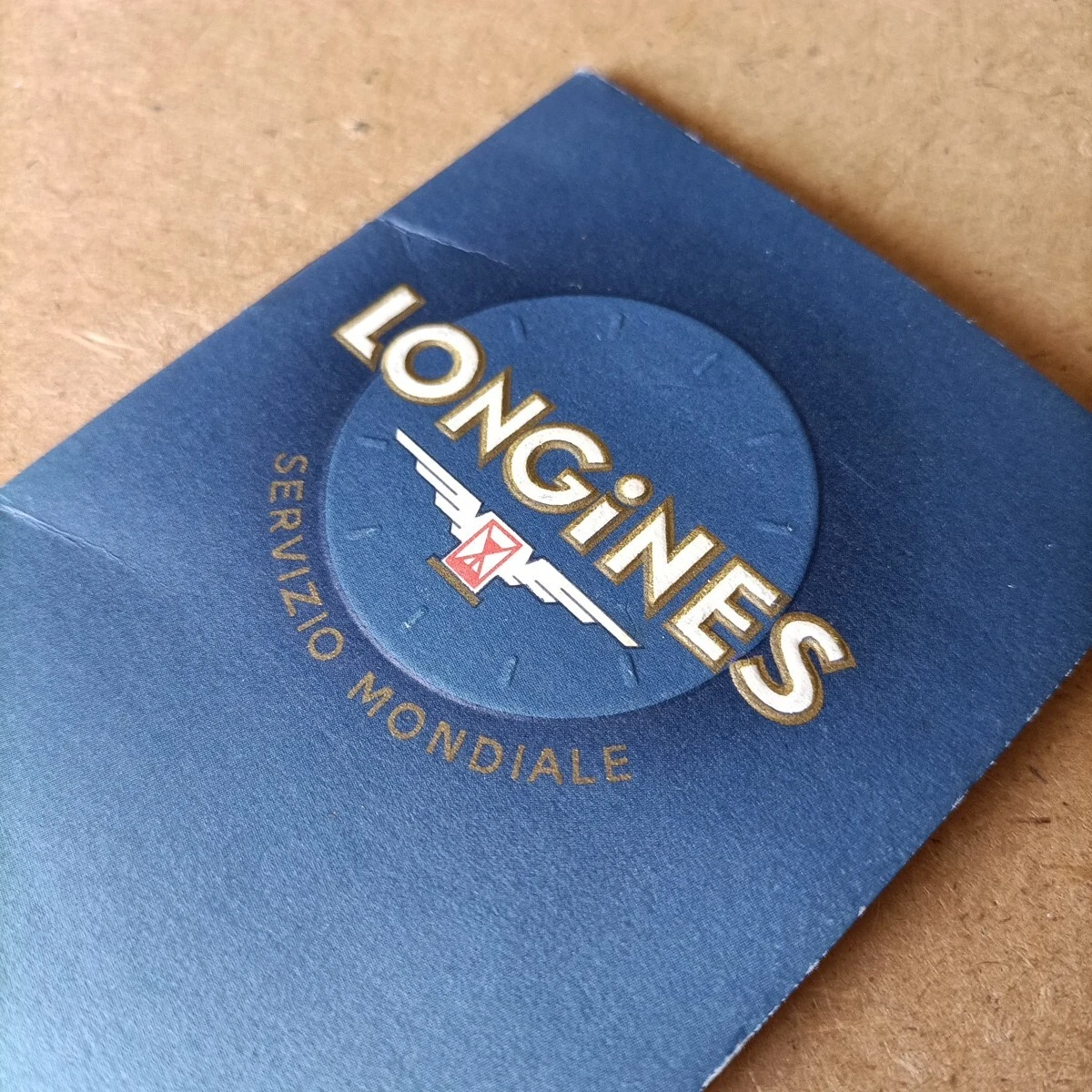 Longines Libreto de Garantía/Folleto de Instrucciones Vintage 50/'60 Sello Blanco de Reedición