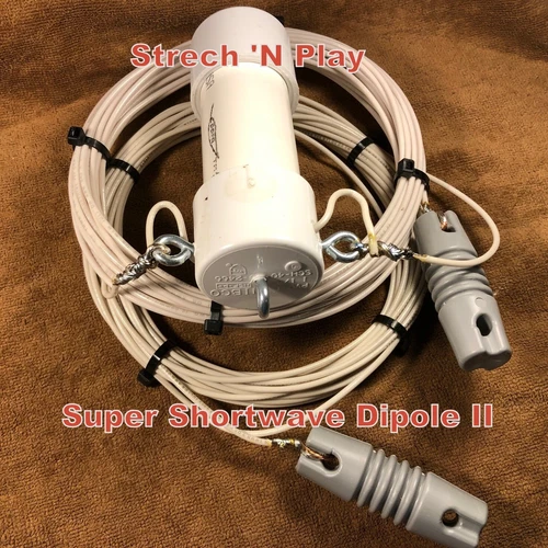 SUPER ALL BAND  SHORTWAVE DIPOLE II ANTENNA, Heavy Duty! LISTEN TO THE WORLD!