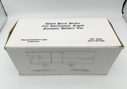 United Parcel Service 1955 International Fageol Furniture Delivery Van 1:28 Box - Picture 5 of 8