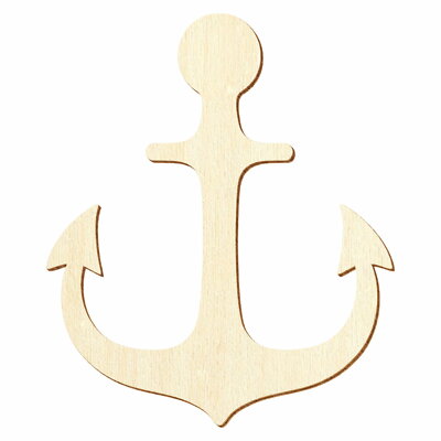 Holz Anker - Deko Basteln 3-50cm 