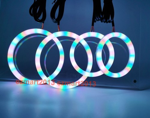 for Ford Mustang Shelby GT500 07-09 Dream color Chasing RGB 4 halo ring Flow DRL - Picture 16 of 21