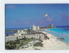 Postcard Beach Scene Hacia Punta Cancun Al Frente El Hotel Aristos Mexico