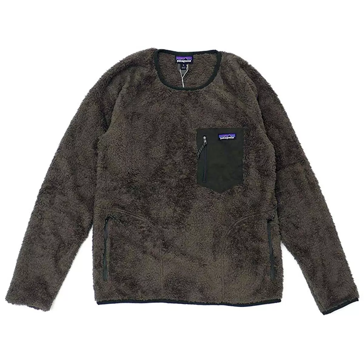 Patagonia Men s Los Gatos Fleece Crew Sweater Forge Grey eBay