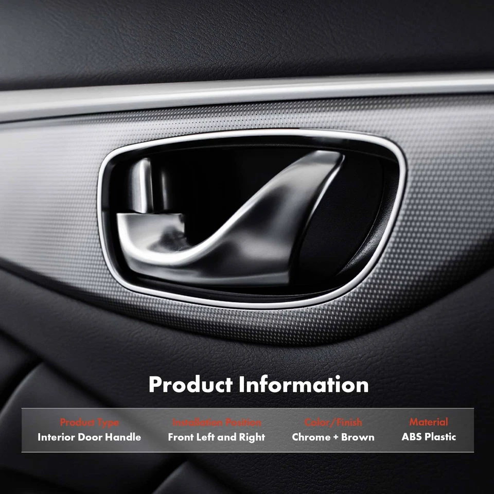 2x Manija de puerta interior marrón para Nissan Quest Mercury Villager 1999-2002 delantera Foto 2 de 4