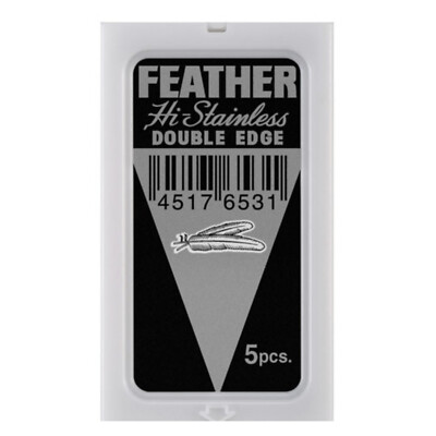 Rasierklingen Feather Edelstahl 5 Stück Universal 71-S