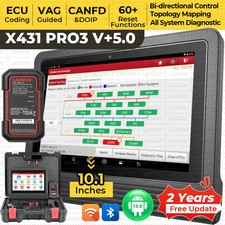 Launch X431 Pro3 V+5.0 Pro5 Car Obd2 Scanner Diagnostic Tool Ecu Online Coding