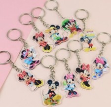 lot 20pcs mickey minnie mix Acrylic Keychain Key Chain Girls boy Keyring gifts