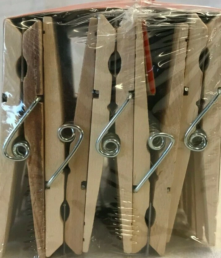 Honey Can Do! Wooden Spring Clothespins Lot of 1 - 50 Count - Image 3 of 4