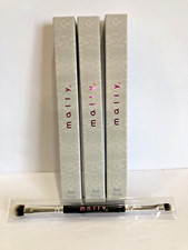 Mally Beauty Double-Ended Powder Eye Shadow Brush Lot of 3 new in boxes