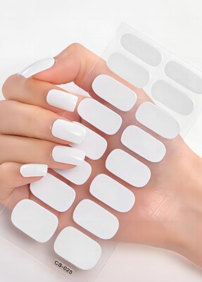5 Packungen mit 16 Stück halbgehärteten Gel Nagelsticker 5 Farben Ihrer Wahl WOW 7,50£