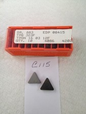 10 NEW SECO TPG-323F CARBIDE INSERTS TPGN-16 03 12F GRADE: 883 C115