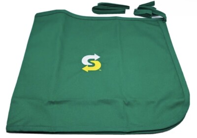 Subway Shop Employee Waist Apron Green Embroidered Logo Cooking Cool NEW