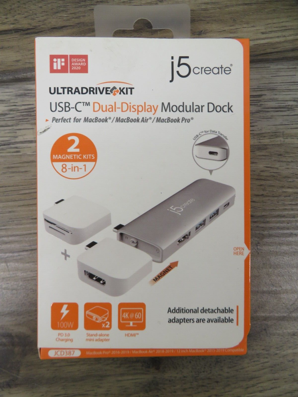 J5Create UltraDrive USB-C Dual-Display Modular Dock JCD387 for Enhanced Connectivity