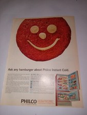 1965 Philco Refrigerator Advertisement Full Page Color Magazine Ad 1960s Print