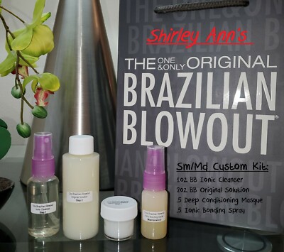 Brazilian Blowout Original Solution -Sm/Md Kit w/ Ionic Cleanser & Bonding Spray