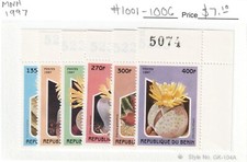 Benin / People s Republic of Benin #1001-1006  Flowering Cactus  MNH 1997