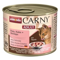 Animonda Cat Carny Adult Pute, Huhn & Shrimps 200G (Menge: 6 Je Bestelleinheit)