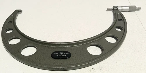 Mitutoyo #103-226A, 11-12 in, Outside Micrometer, 0.0001 Accuracy