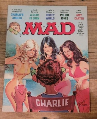 MAD Magazine No. 193 September 1977 Charlie's Angels A Star Is Born Vintage