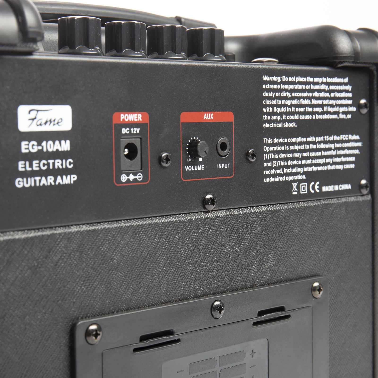 EG-10AM 10W Chitarra Elettrica Amplificatore Combo Compatto 2 Bande Controllo Suono Distorsione foto 5