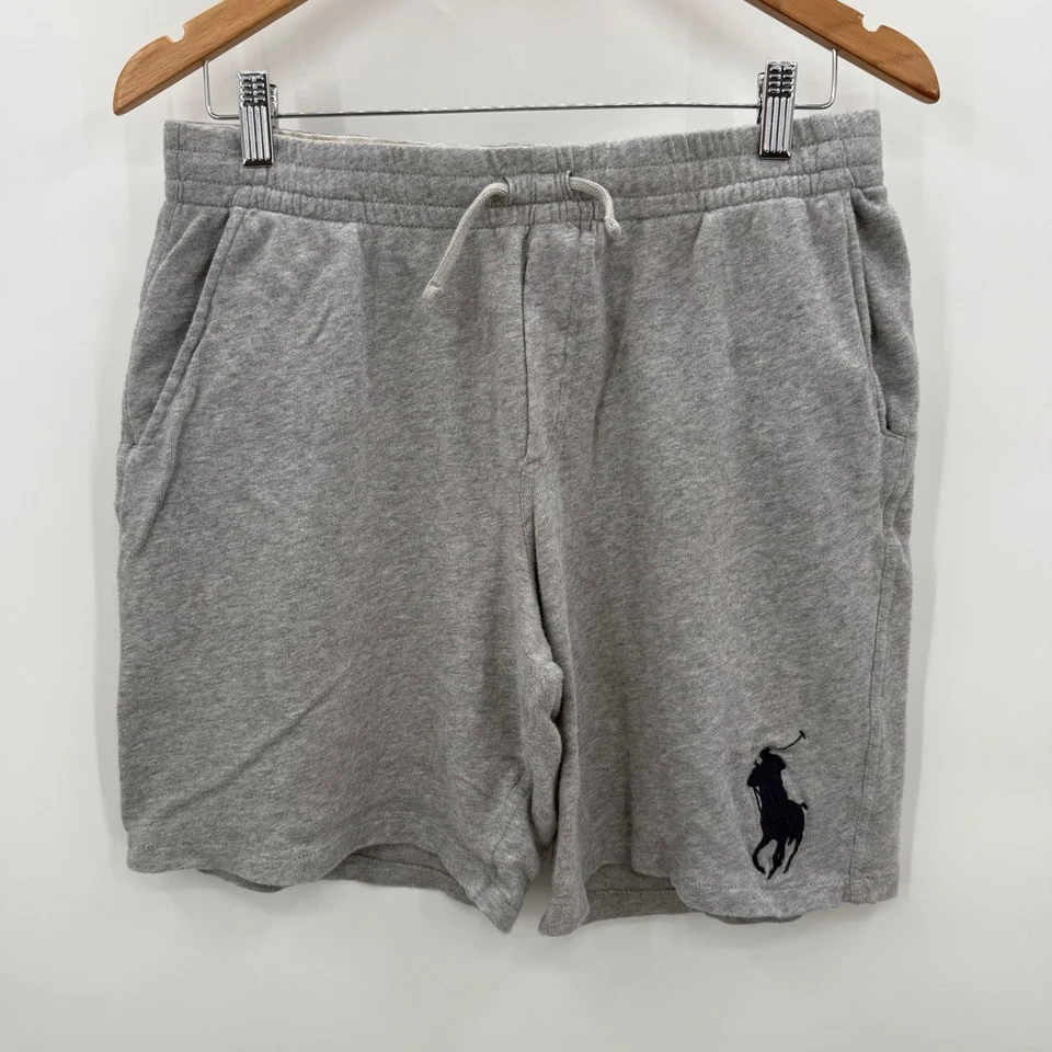 Polo Ralph Lauren Big Pony Boys Gray Sweat Shorts XL (18-20) Casual - Image 2 of 4