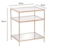 3-Tier Gold Console Table Sofa Table Hallway Dining Room Table New Boxed