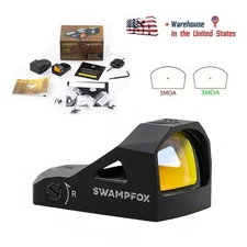 Swampfox Liberty 1x22 3MOA Red/Green Dot Sight(RMR Pistol Cut) W/Dustproof Cover