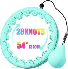 Weighted Hula Infinity Fitness Hoop for Adult Weight Loss, 2 in 1 Smart Fitness