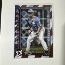 2025 TOPPS UPDATE NATHANIEL LOWE 31/76 INDEPENDENCE DAY NO. US230 NATIONALS