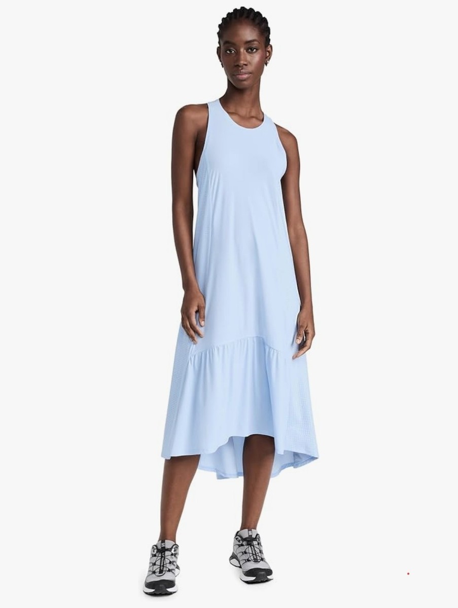 Sweaty Betty Explorer Ace Midi Dress S Navy Blue Activewear Athleisure Summer