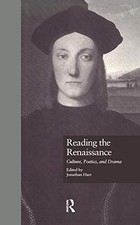 READING THE RENAISSANCE: CULTURE, POETICS, AND DRAMA By Jonathan Hart **Mint**