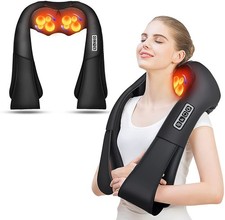 Shiatsu Back and Neck Massager, Back Massager Deep Tissue Kneading with Heat