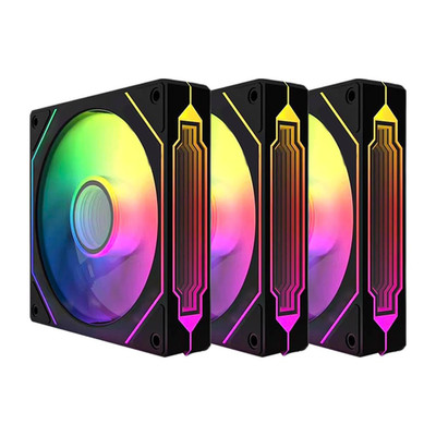 Prism4 Pro X3 120Mm ARGB Reverse Case Fans,Infinity Mirror RGB Light Effect 5V 3