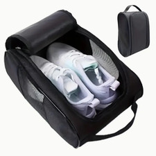 Portable Golf Shoe Bag - Oxford Cloth, Breathable Lightweight Carrier UK.