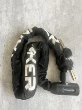 	Titanker Heavy Duty Bicycle Lock Chain with Keys - 3 Feet Anti-Theft Lock for	