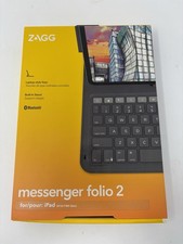 ZAGG Messenger Folio 2 Bluetooth Keyboard Case iPad 10th Gen 10.9 w/ Box