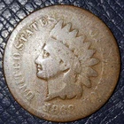 1868 Indian Head Penny/Cent (AG-) : Comb. Shipping