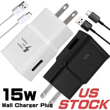 Type C Charger USB C Charging Cord 15W Wall Charger Block For Samsung Galaxy,US