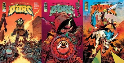   D'ORC #1 - SET - 3 COVERS A, B & C - BEAN CORONA HOWARD - NM