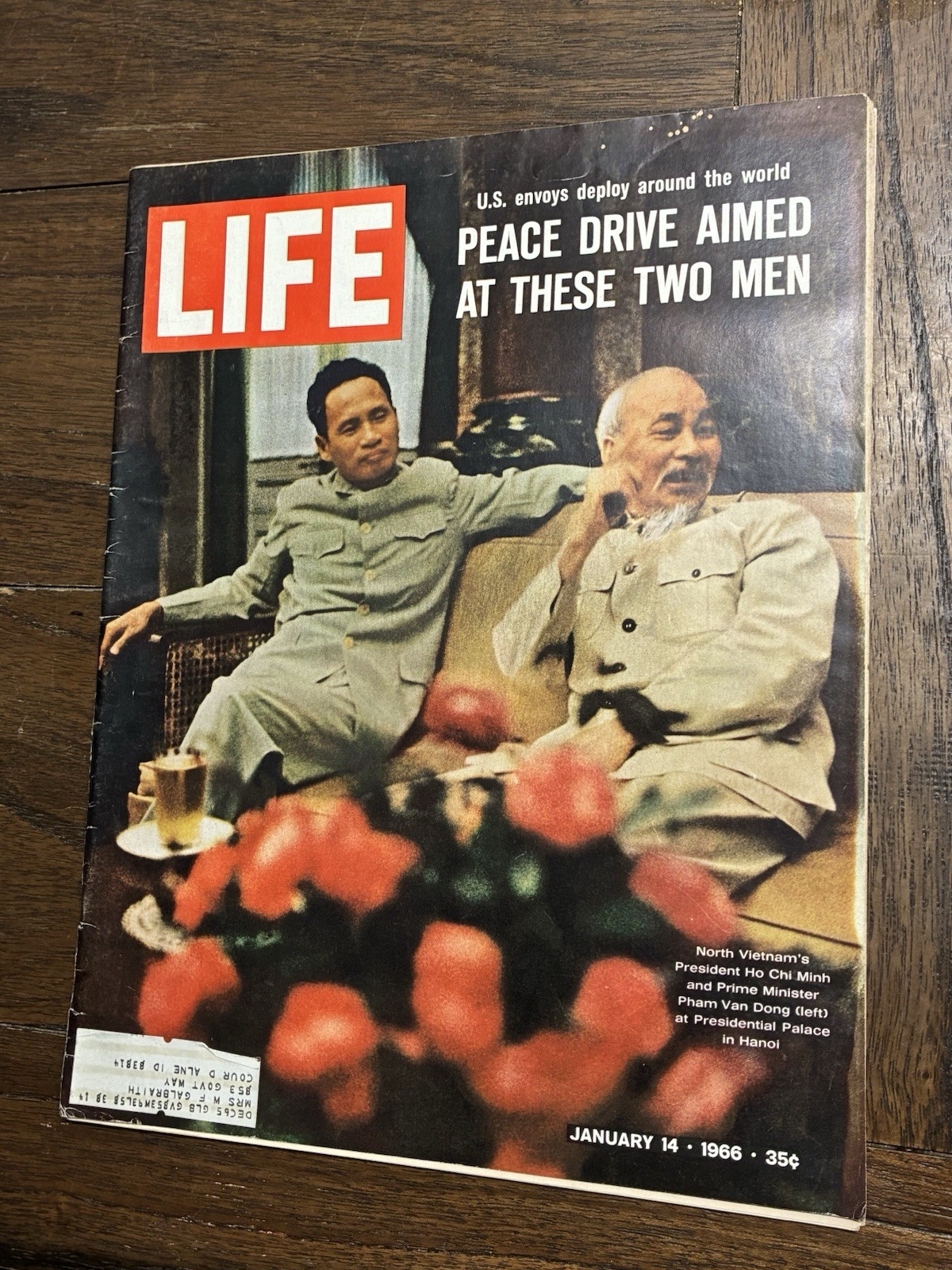 1966 January 14 Life Magazine - Vietnam's Ho Chi Minh & Pham Van Dong