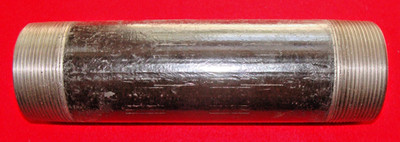 3'' X 16'' SCH 40 black pipe nipple with male tapered pipe threads both ends