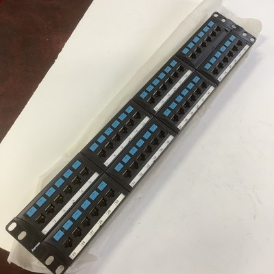 Cat6 48 Ports Patch Panel Rack Mount 2u 19 Inch Rj45 Ethernet 568a 568b 50u Gold